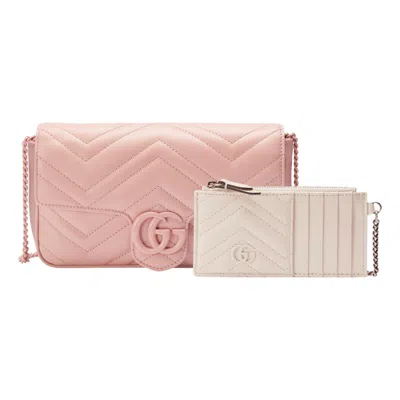GUCCI (WMNS) Gucci GG Marmont Mini Bag 'Light Pink'