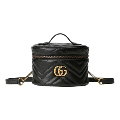 GUCCI (WMNS) Gucci GG Marmont Series Backpackmini Black
