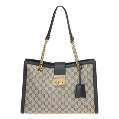 GUCCI (WMNS) Gucci GG Padlock Series Single-Shoulder Bag Middle Size 'Creamy Brown'