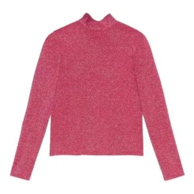 GUCCI (WMNS) Gucci Lam-effect Knitted Top 'Pink'