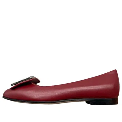 GUCCI (WMNS) Gucci Madelyn Crystal G 'Dark Red Leather'