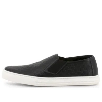 GUCCI (WMNS) Gucci Microguccissima Pattern Leather Slip On 'Black'
