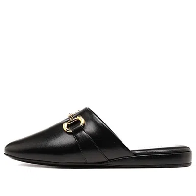 GUCCI (WMNS) Gucci Princetown Mules 'Black Leather'