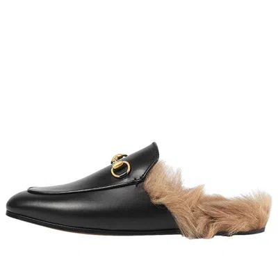 GUCCI (WMNS) Gucci Princetown Series Flat Slipper Black