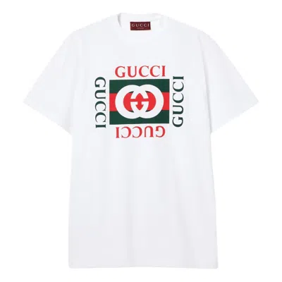 GUCCI (WMNS) Gucci Print Cotton Jersey T-Shirt 'White'