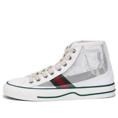 GUCCI (WMNS) Gucci Tennis 1977 High Top Sneakers 'Mesh White'