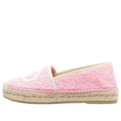 GUCCI (WMNS) Gucci Terry Cloth Espadrilles 'Interlocking G - Pink Dusty'