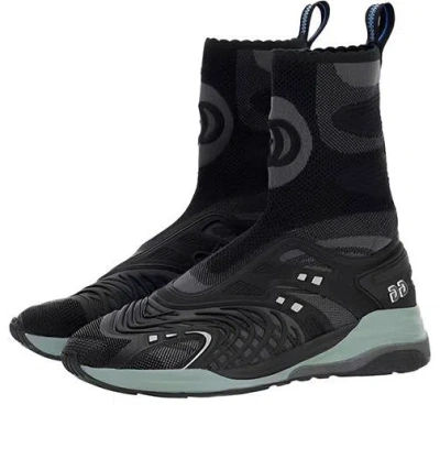 GUCCI (WMNS) Gucci Ultrapace R Mid Top Sock Sneakers 'Black Grey'