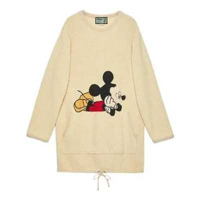 GUCCI (WMNS) Gucci x Disney Cotton Crew Neck Dress 'Beige'