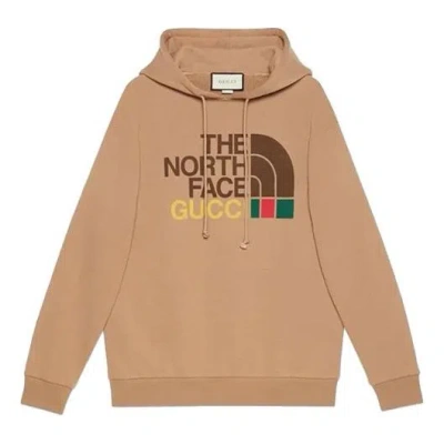 GUCCI (WMNS) Gucci x The North Face Cotton Hoodie 'Brown'