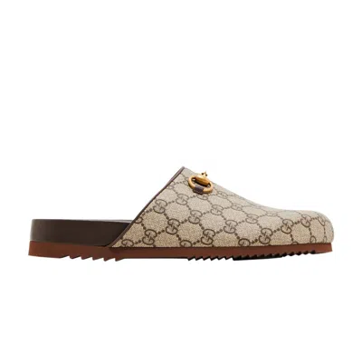 GUCCI GUCCI WMNS HORSEBIT SLIPPER 'GG SUPREME - BEIGE'