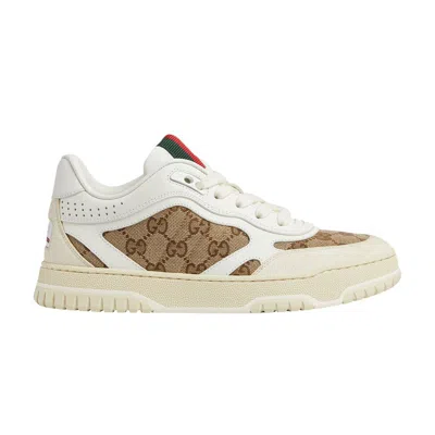 GUCCI GUCCI WMNS RE-WEB SNEAKER 'GG CANVAS - WHITE BEIGE'