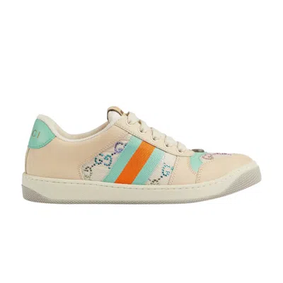 GUCCI GUCCI WMNS SCREENER 'GG CRYSTALS - BEIGE GREEN ORANGE'