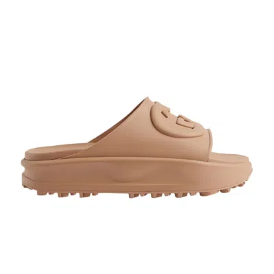 GUCCI GUCCI WMNS SLIDE SANDAL 'INTERLOCKING G - BROWN'