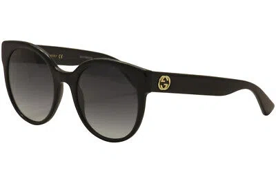GUCCI GUCCI WOMEN'S GG0035SN 001 BLACK/GOLD FASHION SUNGLASSES 54MM