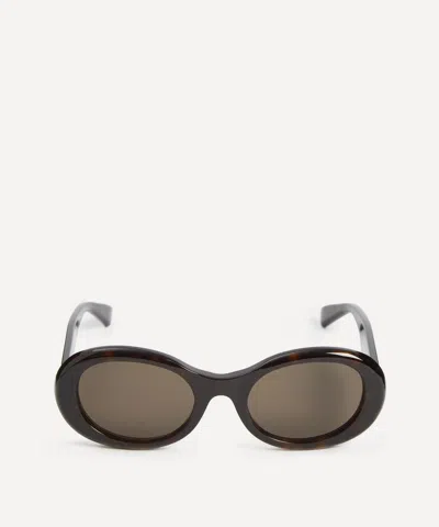 GUCCI GUCCI WOMEN'S OVAL SUNGLASSES