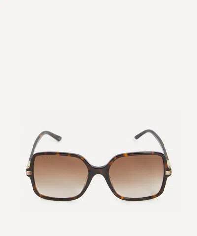 GUCCI GUCCI WOMEN'S OVERSIZED RECTANGULAR SUNGLASSES
