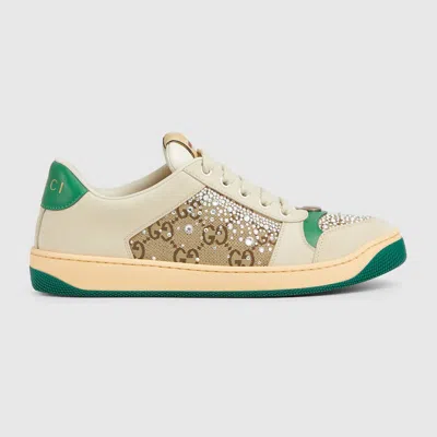 GUCCI GUCCI WOMEN'S GG CRYSTAL SCREENER SNEAKER