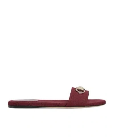 GUCCI GUCCI HORSEBIT SLIDE SANDALS