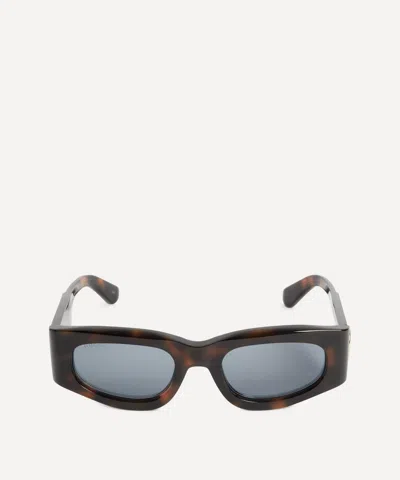 GUCCI GUCCI WOMEN'S SQUARE CONTRAST TEMPLE SUNGLASSES