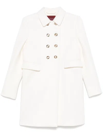 GUCCI GUCCI WOMEN WOOL DOUBLE-BREASTED COAT