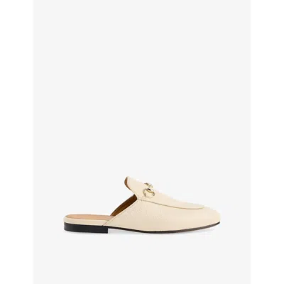 GUCCI WOMENS NEW IVOIRE PRINCETOWN LEATHER MULES EUR 36 / 3 UK