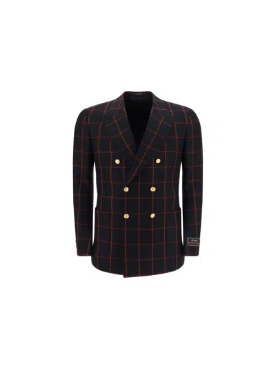 GUCCI WOOL CHECKED BLAZER