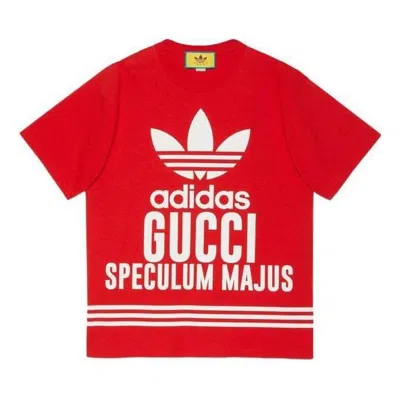 GUCCI Gucci x adidas Cotton T-Shirt 'Red'