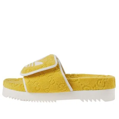 GUCCI Gucci x adidas GG Platform Sandal 'Yellow Cotton Sponge'