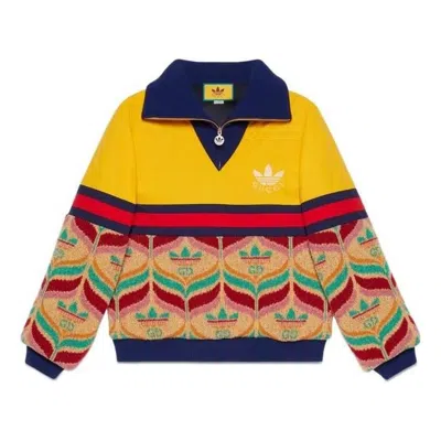 GUCCI Gucci x adidas Half-Zip Jacket 'Camel Yellow'