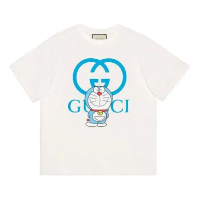 GUCCI Gucci x Doraemon Oversized T-shirt 'White Blue'