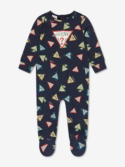 GUESS GUESS BABY BOYS LOGO PRINT ROMPER