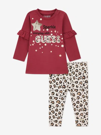 GUESS GUESS BABY GIRLS LEGGING SET