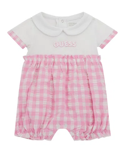 GUESS BABY GIRLS SEERSUCKER ONE PIECE