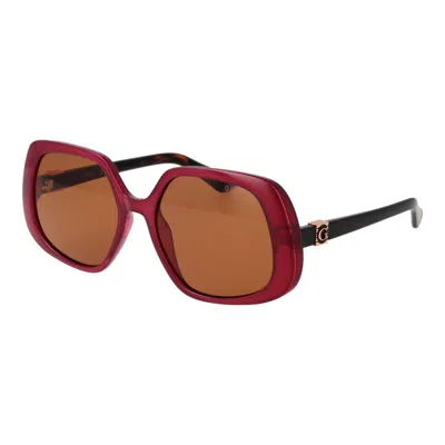 GUESS BURGUNDY WOMEN SUNGLASSES