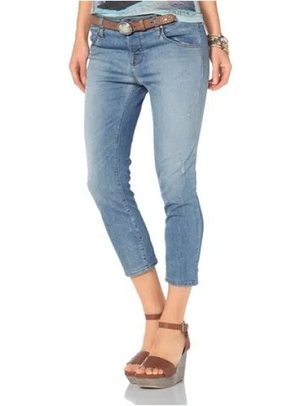 GUESS GUESS CAPRIJEANS SKINNY BOYFRIEND W29-W32 NEU DAMEN 7/8 HOSE STRETCH DENIM BLAU