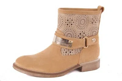 GUESS GUESS DAMEN STIEFEL STIEFELETTEN BOOTS BEIGE USED 545