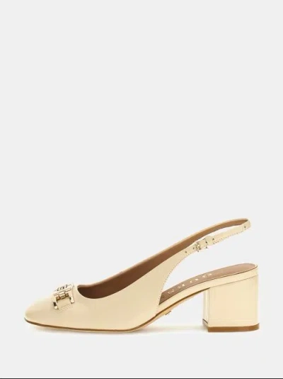 GUESS DECOLLETT AND EGRAVE; AND SHOES WITH WOMAN HEEL GUESS FLTCL2 PAF05 CALIDE2 IVORY