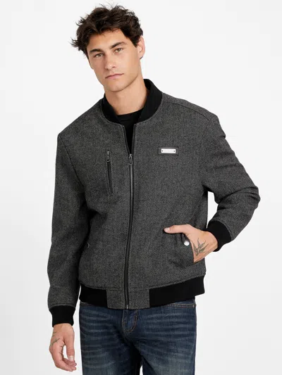GUESS FACTORY ALONZO FULL-ZIP BIKER JACKET