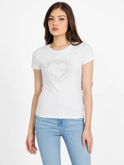 GUESS FACTORY ECO DIDI HEART LOGO TEE