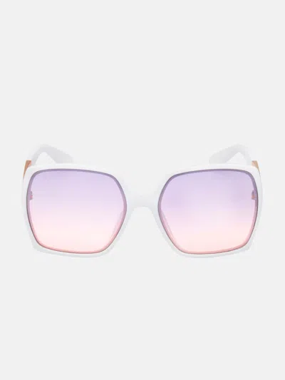 GUESS FACTORY SQUARE LOGO PLASTIC SUNGLASSES