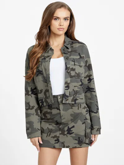 GUESS FACTORY WHITNEY CAMOUFLAGE JACKET