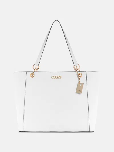GUESS FACTORY ZAKARIA EMBOSSED LOGO TOTE
