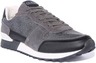 GUESS GUESS FM6PDVFAL12 HERREN LÄUFER INSPIRIERT RETRO SPORTSCHUHE IN COAL UK GRÖSSE 7