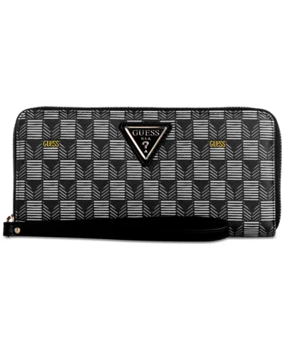 GUESS G WAVE LARGE ZIP AROUND WALLET