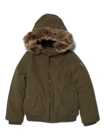 GUESS LOGO-APPLIQUÉ JACKET