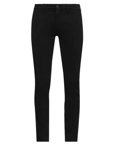 GUESS GUESS MAN PANTS BLACK SIZE 31W-32L COTTON, ELASTANE