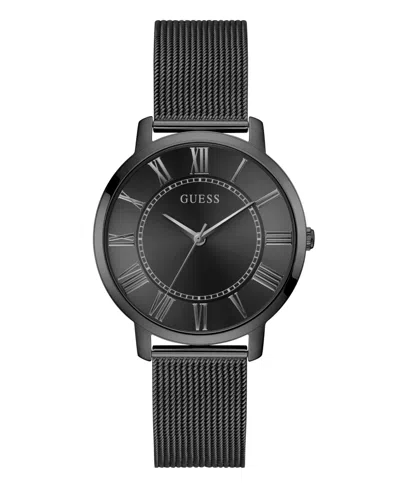 GUESS MEN'S ANALOG BLACK MESH WATCH 40MM