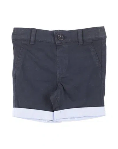 GUESS GUESS NEWBORN BOY SHORTS & BERMUDA SHORTS MIDNIGHT BLUE SIZE 3 COTTON, ELASTANE