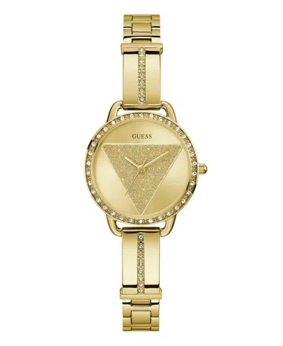 GUESS WOMEN'S ANALOG GOLD-TONE STAINLESS STEEL WATCH, 30MM